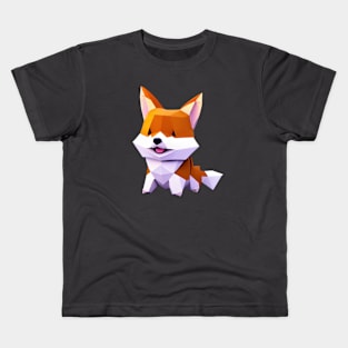 3D Corgi Kids T-Shirt